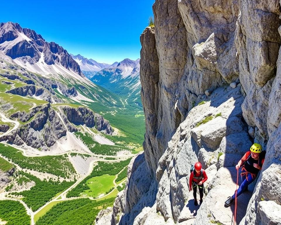 Anfänger freundliche Klettersteige