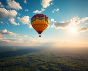 Entdeckungsreisen im Heißluftballon: Wolken nah