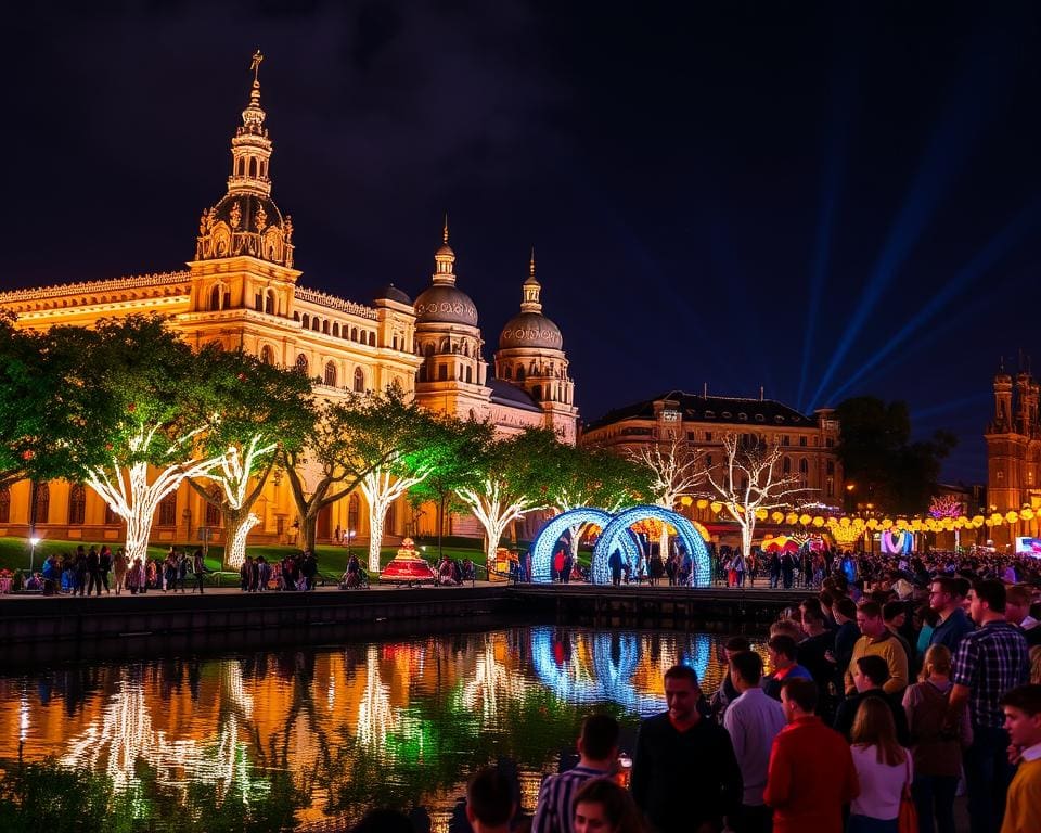 Festival der Lichter Lichtinstallationen