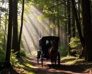 Historische Kutschfahrten durch Wälder