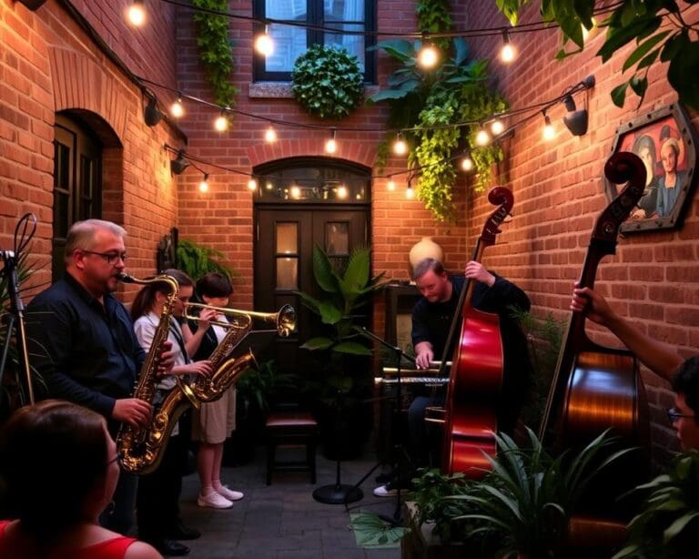Jazzkonzerte in versteckten Hinterhöfen