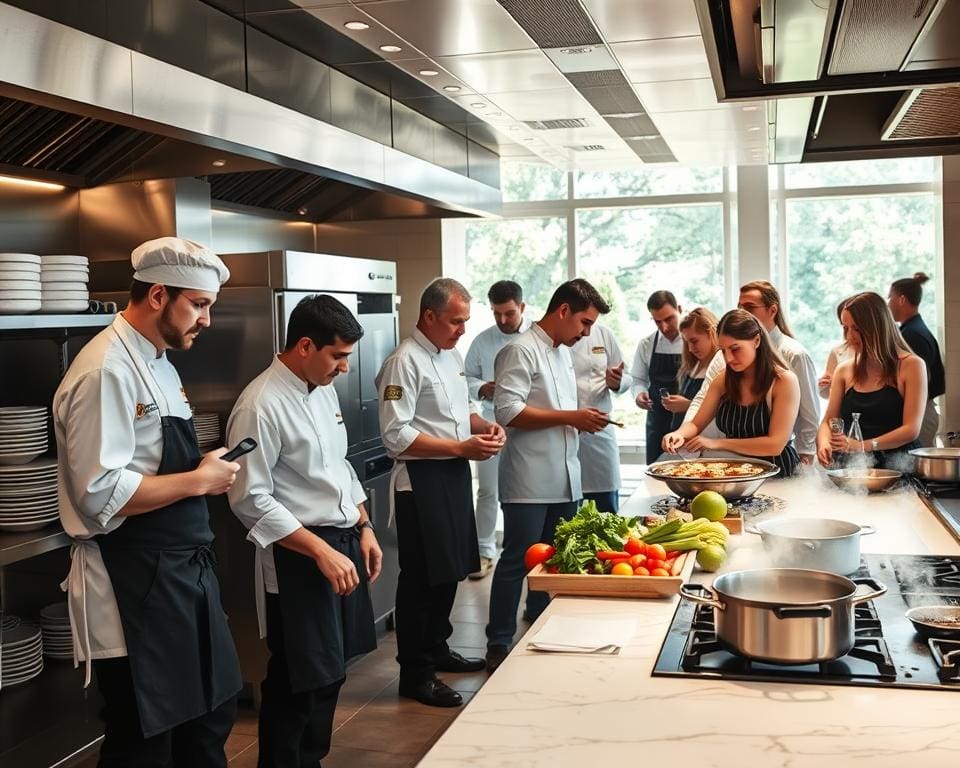 Kochschule im Restaurant