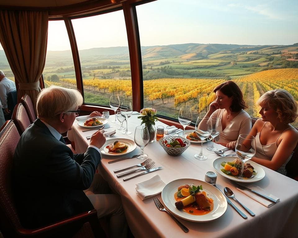 Kulinarische Zugreisen: Gourmetmenüs auf Schienen