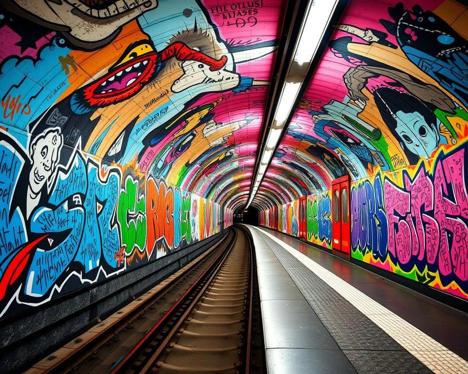 Kunst auf Schienen: Street-Art in U-Bahn-Stationen