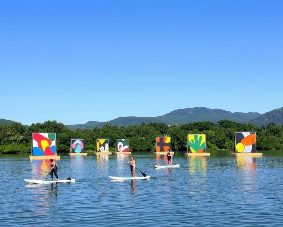 Kunstführungen per Stand-up-Paddle