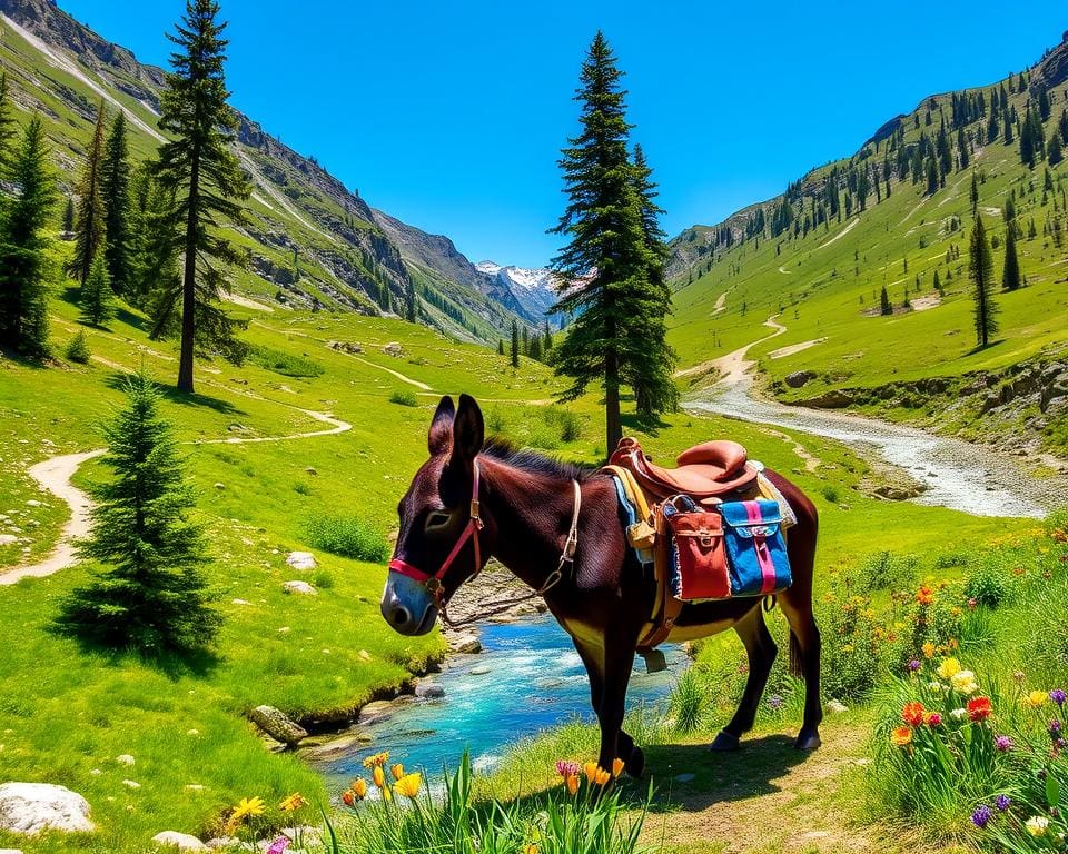 Mit dem Esel durch die Berge: Natur pur erleben