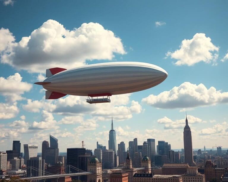 Mit dem Zeppelin über die Skyline: Luftige Stadtrundfahrten