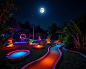 Moonlight-Minigolf: Spiel im Dunkeln