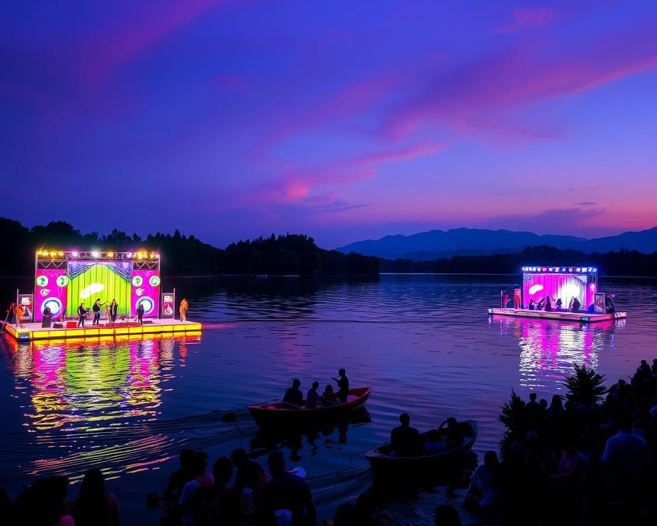 Musik auf dem See: Konzerte auf schwimmenden Bühnen