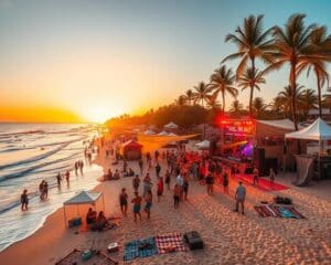 Musikfestivals am Strand: Sound und Sand unter den Füßen