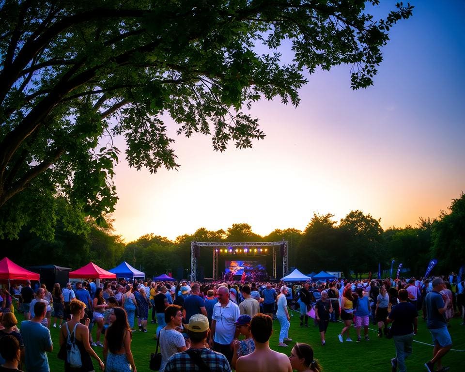 Musikfestivals im Grünen