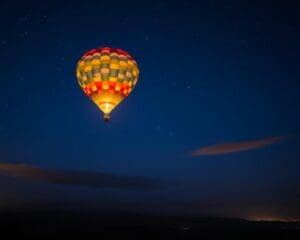 Nachtfahrten im Heißluftballon