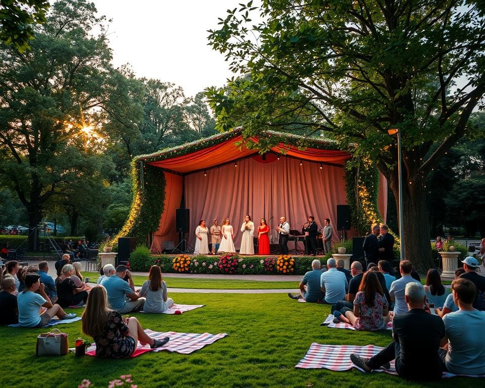 Operetten-Aufführungen im Freien