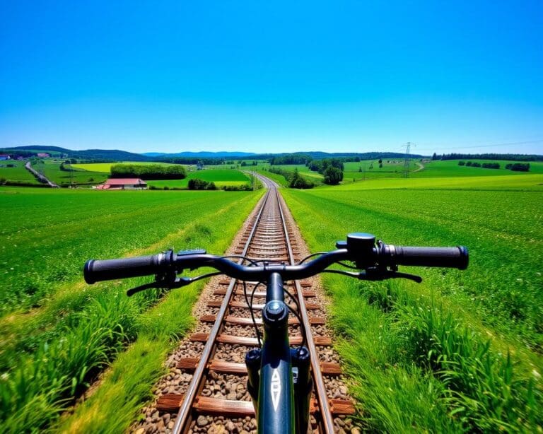 Unterwegs mit dem Schienenfahrrad