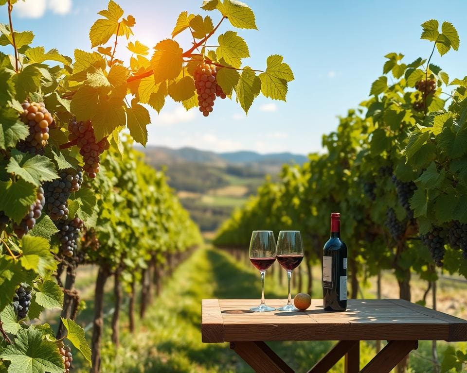 Weinproben im Weinberg: Direkt von der Rebe