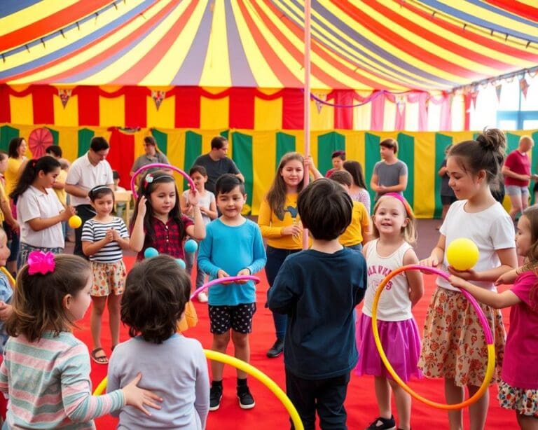 Zirkusworkshops für Kinder und Erwachsene