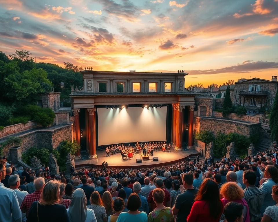 besondere Atmosphäre von Open-Air Opernaufführungen