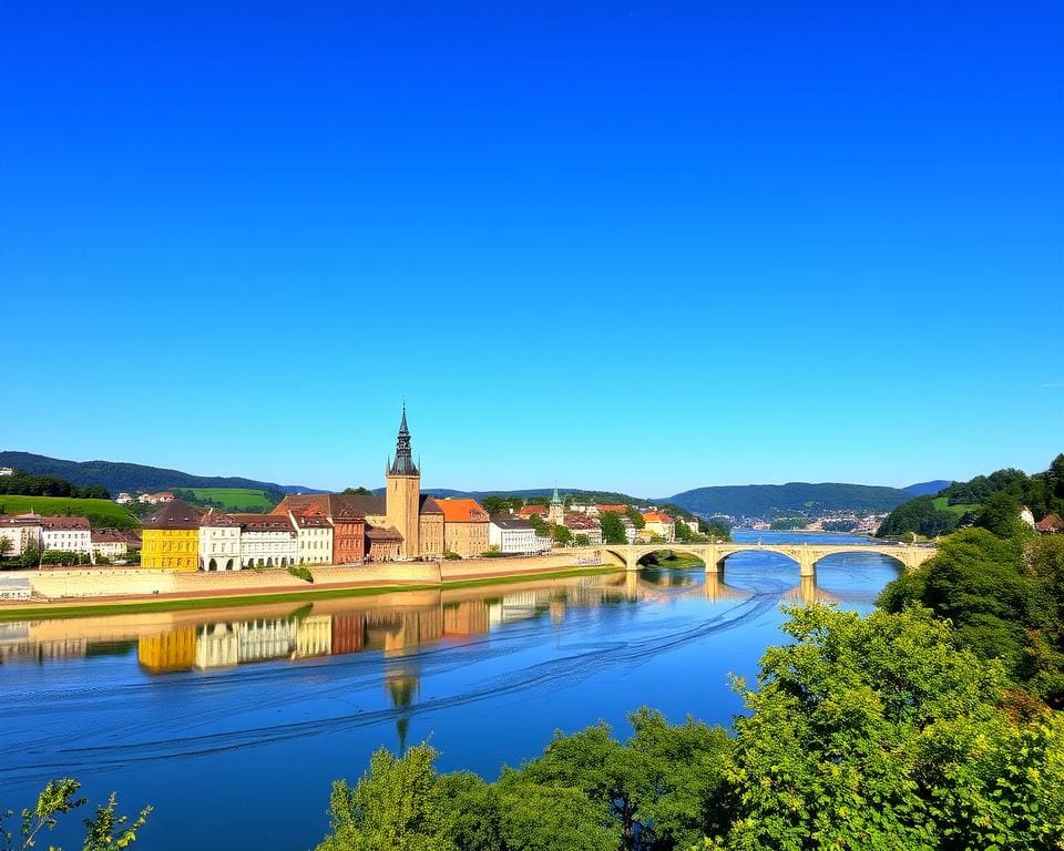 Dreiflüsseeck mit Donau, Inn und Ilz