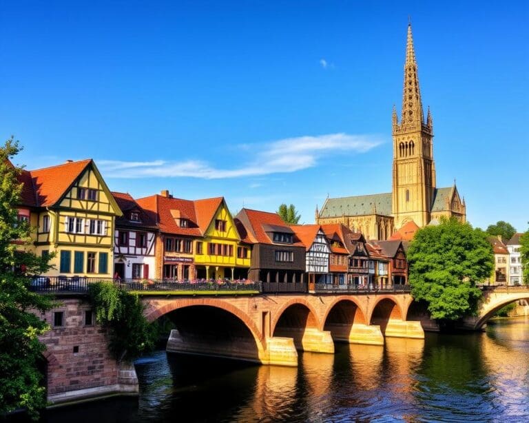 Erfurt: Krämerbrücke und gotischer Dom