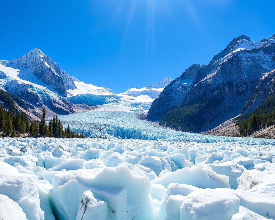 Gletscher Hotspot im Jasper-Nationalpark