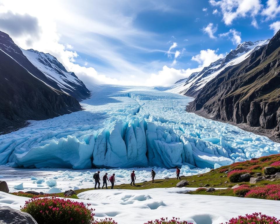 Gletscherwanderungen am Athabasca-Gletscher