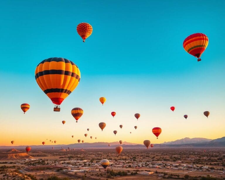 Heißluftballonfahrten über Albuquerque, New Mexico