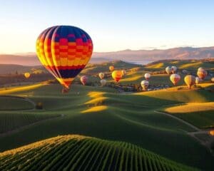 Heißluftballonfahrten über Napa Valley, Kalifornien