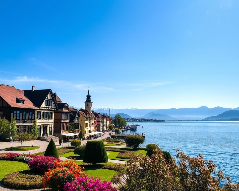 Lindau: Bodenseeperle mit Alpenblick