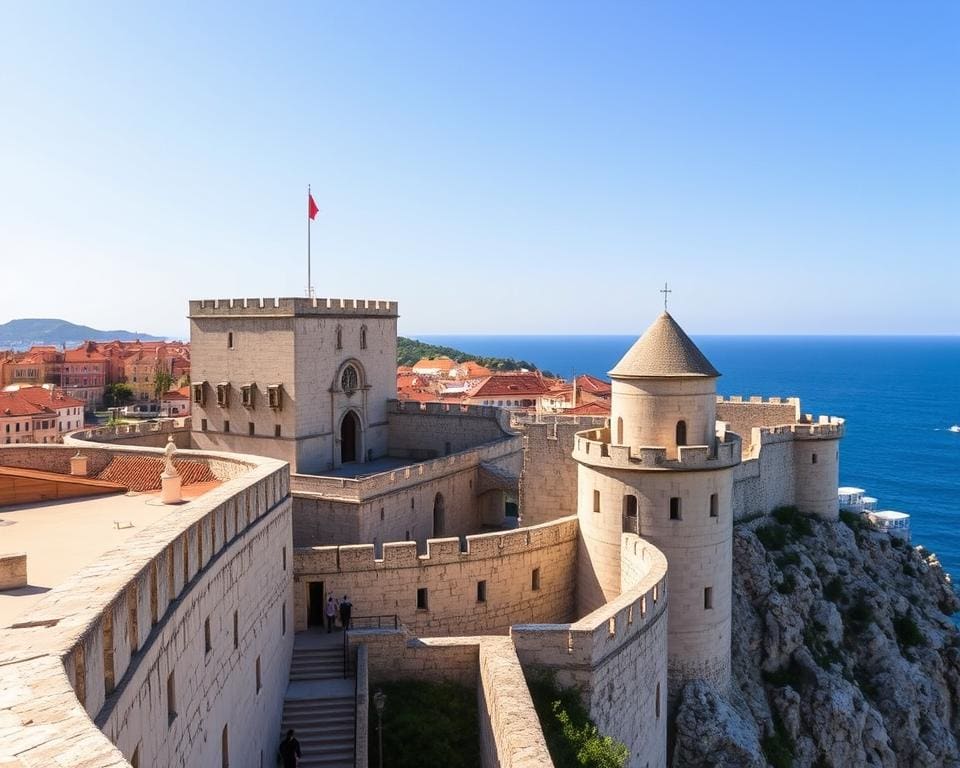 Mittelalterliche Mauern in Dubrovnik, Kroatien