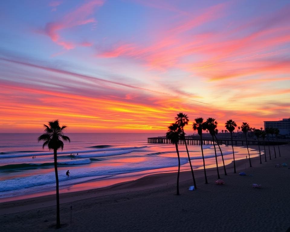 Surfen in Huntington Beach, Kalifornien