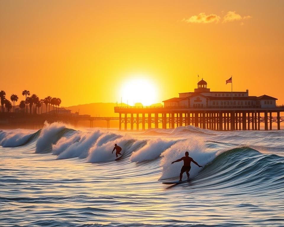 Surfen in Santa Cruz, Kalifornien