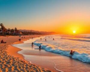 Surfen lernen in Santa Monica, Kalifornien