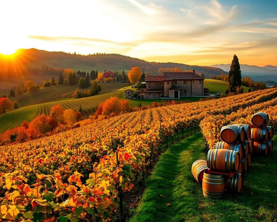 Weinproben im Piemont, Italien