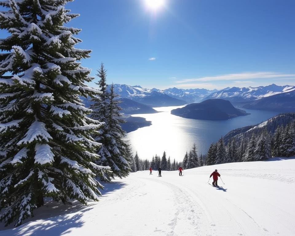 Brunnen: Skifahren am Vierwaldstättersee genießen