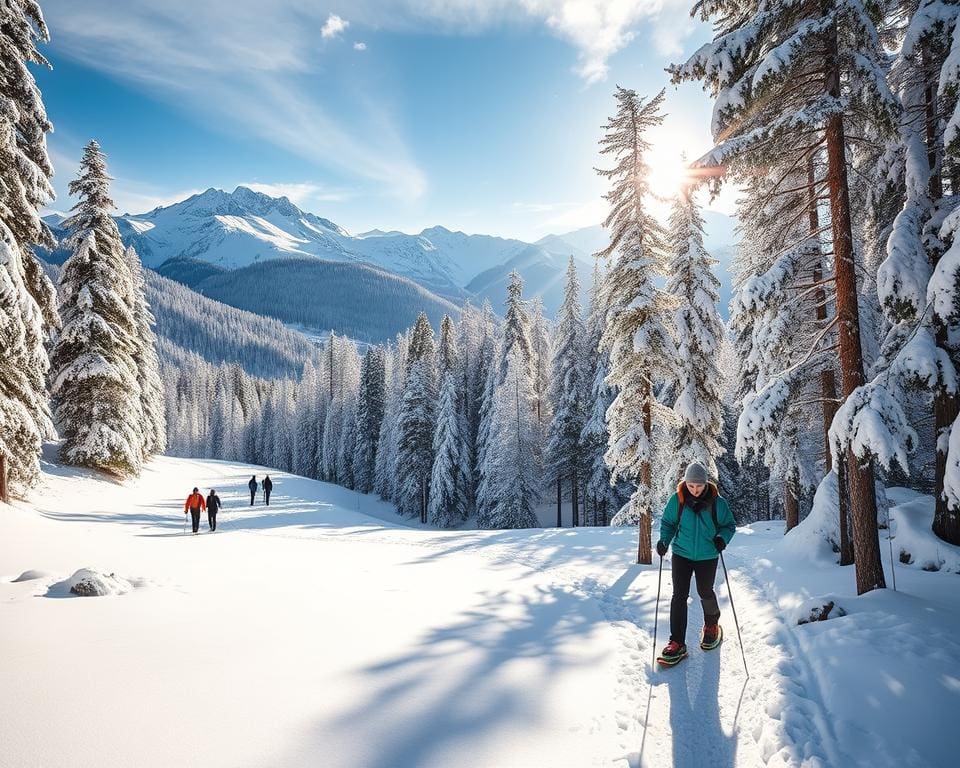 Winterwanderungen und Schneeschuhwanderungen in Crans-Montana