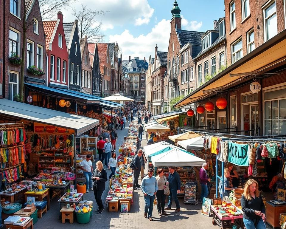 lokale Handwerkskunst im Negen Straatjes Markt und Amsterdam Noord Markt