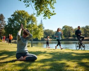 Balance zwischen Aktivität und Ruhe