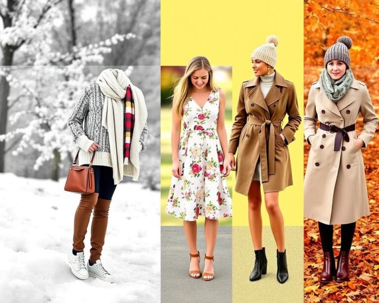 Mode für verschiedene Jahreszeiten