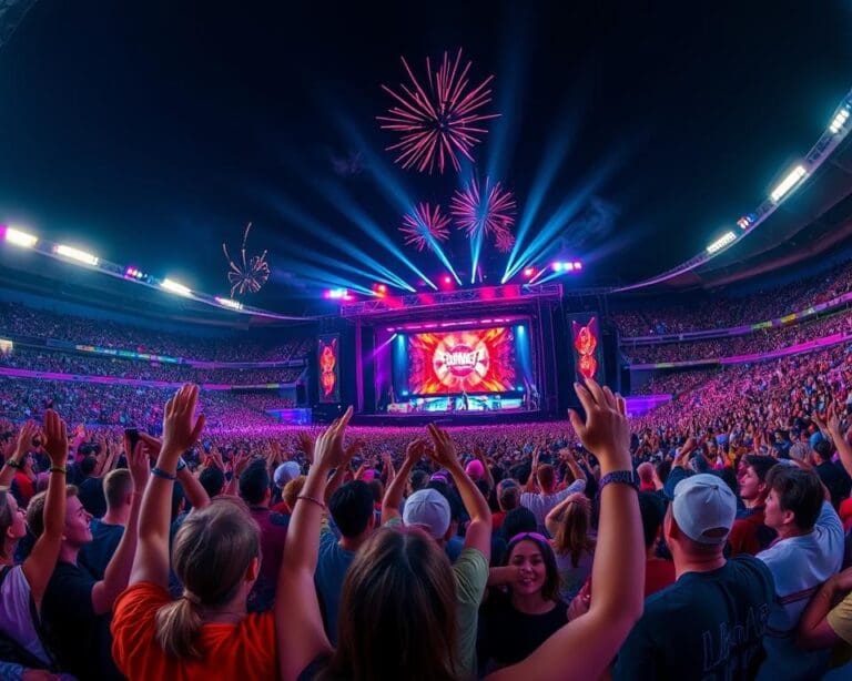 Wie erlebt man ein Stadionkonzert hautnah?